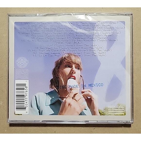 TAYLOR SWIFT - 1989 Aquamarine Green Deluxe Poster Edition CD - Picture 2 of 2